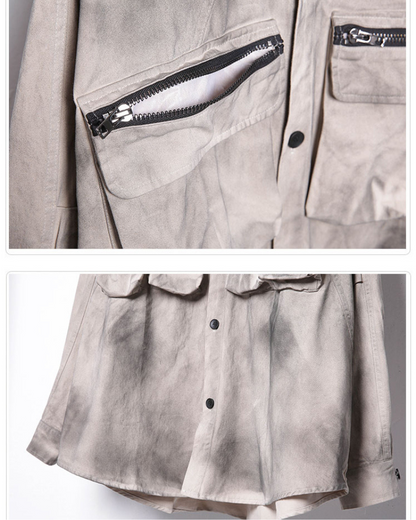 Chemise Haut Cargo Tie-Dye Coloré - chemise tie-dye - Chemise Haut Cargo Tie-Dye Coloré pour un Style Unique