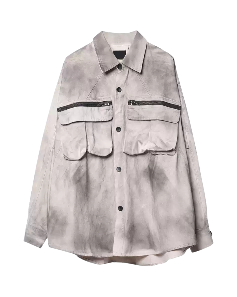 Chemise Haut Cargo Tie-Dye Coloré -  mode urbaine - Chemise Haut Cargo Tie-Dye Coloré pour un Style Unique