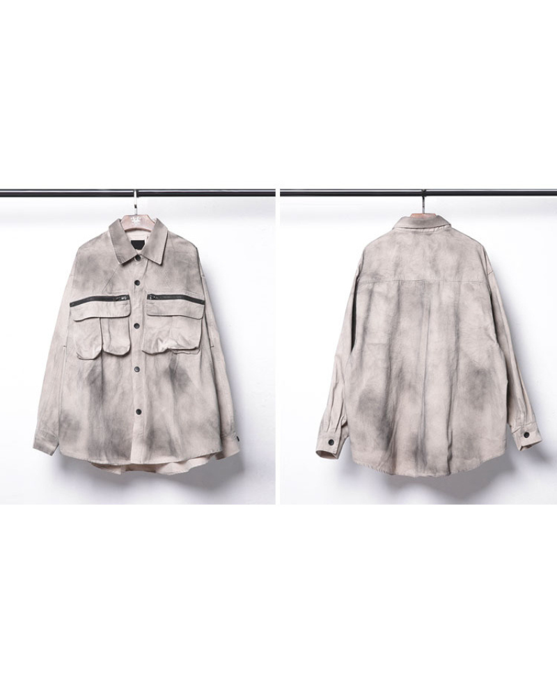 Chemise Haut Cargo Tie-Dye Coloré -  style décontracté - Chemise Haut Cargo Tie-Dye Coloré pour un Style Unique