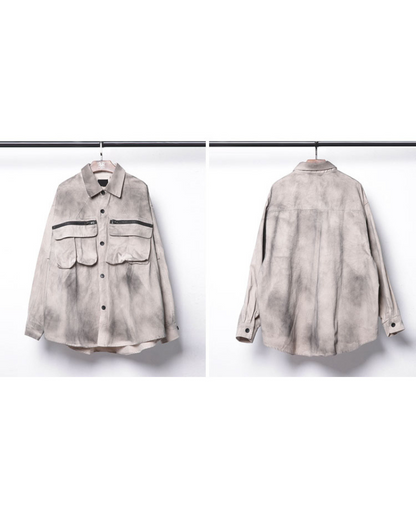 Chemise Haut Cargo Tie-Dye Coloré -  style décontracté - Chemise Haut Cargo Tie-Dye Coloré pour un Style Unique
