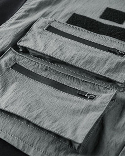 Chemise Haut Chic à Manches Courtes Superposées -  manches courtes - Chemise Chic à Manches Courtes au Style Urbain