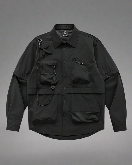 Chemise Haut à Manches Patchwork Chic - chemise chic - Chemise Haut à Manches Patchwork Chic pour un Style Élégant