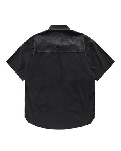 Chemise Haut Superposé Noir Chic - vêtements urbains - Chemise Haut Superposé Noir Chic pour un Style Unique