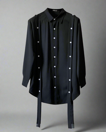 Chemise Haut surdimensionné avec bordure élégante - chemise - Chemise surdimensionnée élégante pour un style techwear