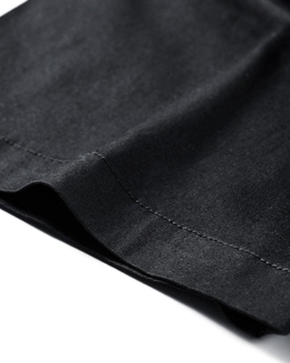 Chemise Haut Techwear Patchwork Dynamique - chemise techwear - Chemise Haut Techwear Patchwork en Noir
