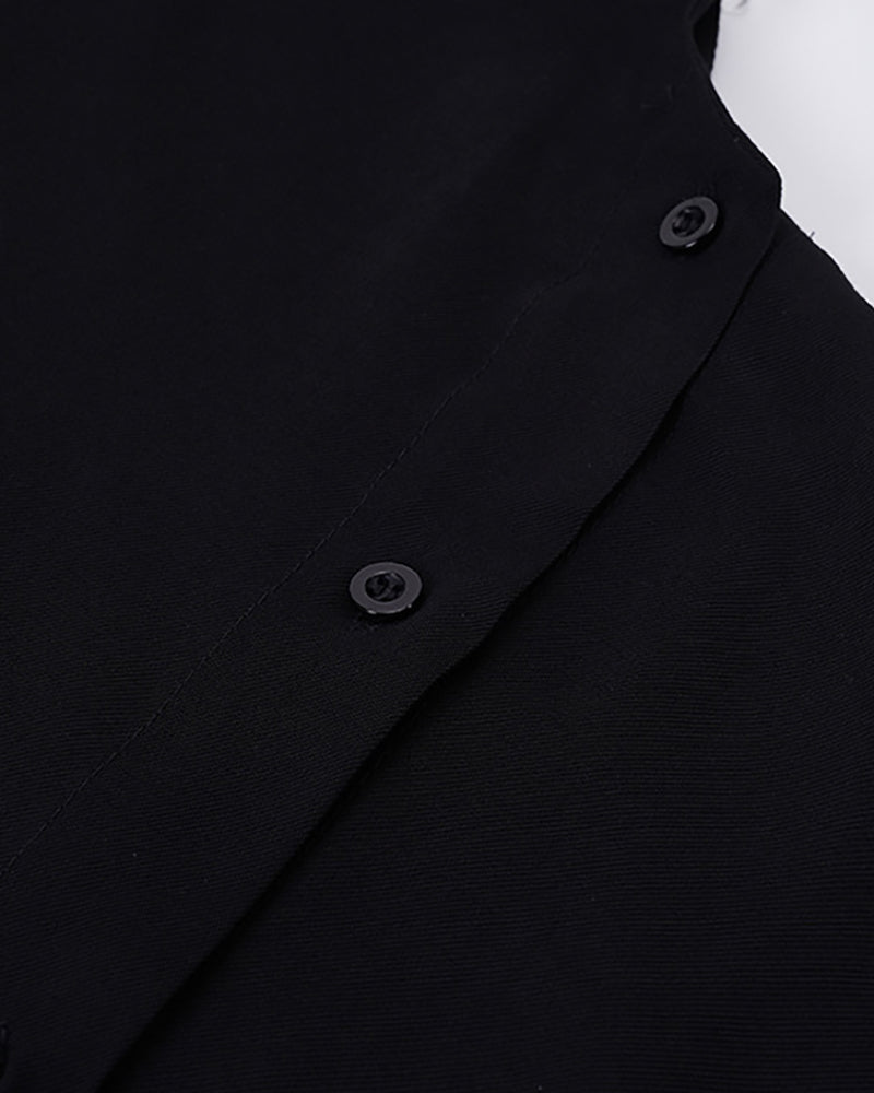 Chemise Relaxed Inspirée par la Technologie Élégante - chemise techwear - Chemise Streetwear Femme Confortable et Élégante
