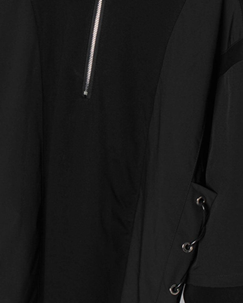 Chemise Zip-Tech Polyvalent - polo techwear futuriste - Chemise Zip-Tech Polyvalente pour l'exploration urbaine
