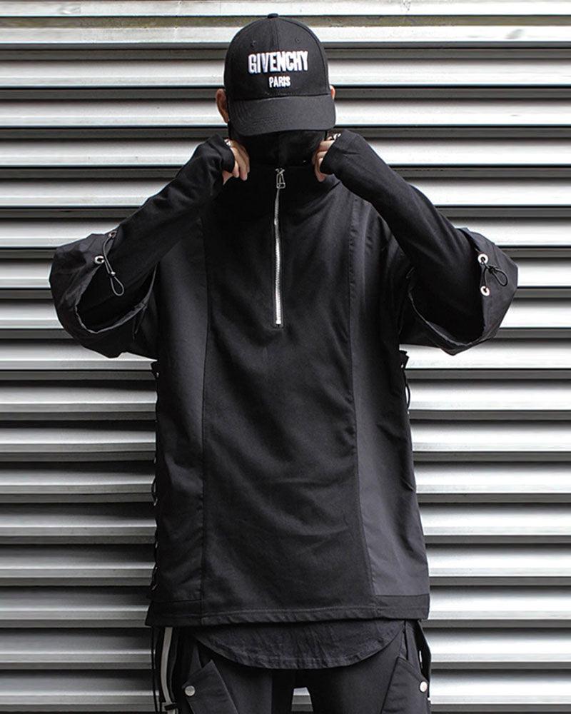 Chemise Zip-Tech Polyvalent - polo techwear futuriste - Chemise Zip-Tech Polyvalente pour l'exploration urbaine