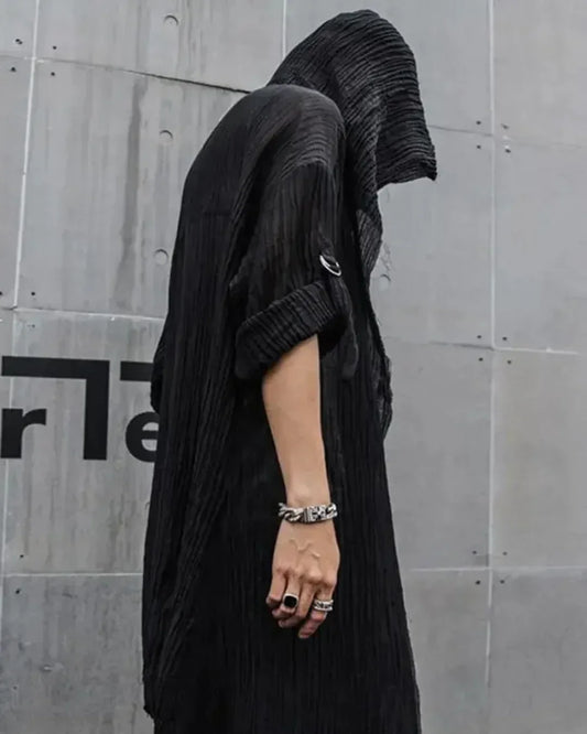 Cloak Mystique Gothique à Capuche - esthétique gothique - Cape Gothique à Capuche pour un Style Audacieux