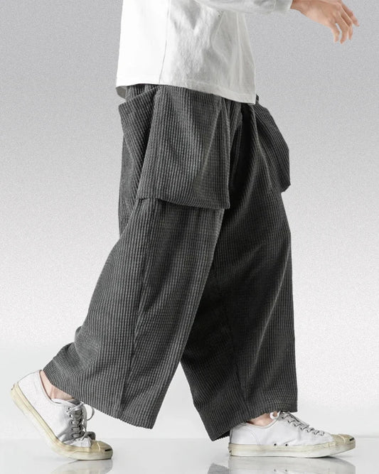 Pantalons Cargo en Velours Côtelé Chic