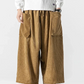 Pantalons Cargo en Velours Côtelé Chic