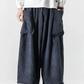 Pantalons Cargo en Velours Côtelé Chic