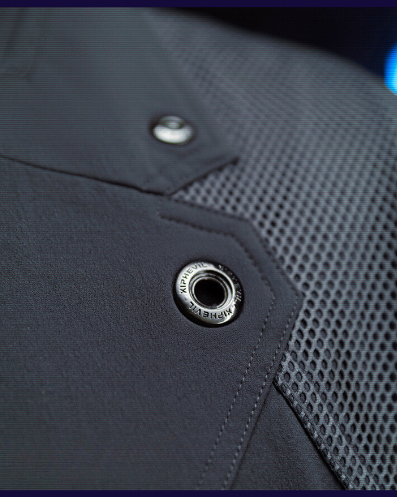 Costume Cyberpunk à Manches Courtes - costume futuriste - Costume Cyberpunk à Manches Courtes au Style Épuré