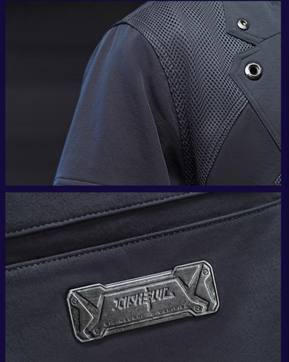 Costume Cyberpunk à Manches Courtes -  ensemble cyberpunk complet - Costume Cyberpunk à Manches Courtes au Style Épuré