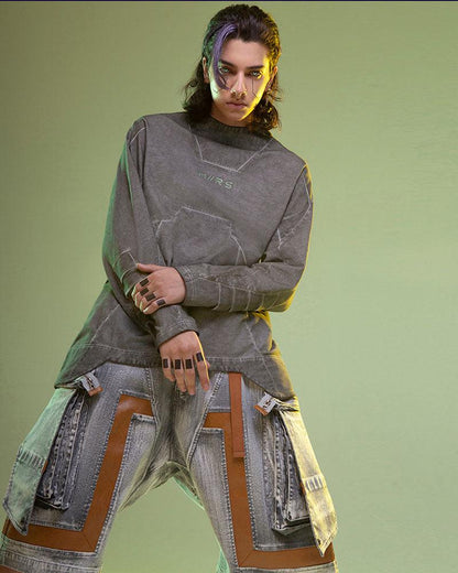 Shorts Cargo en Jean Futuristes