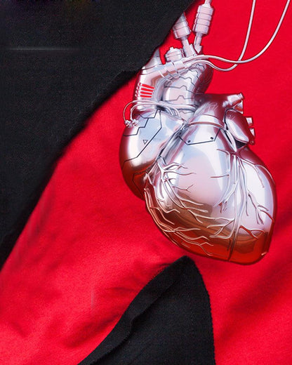 T-shirt Cœur Mécanique Futuriste