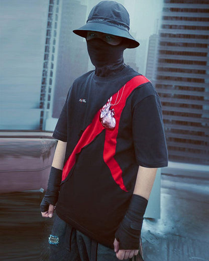 T-shirt Cœur Mécanique Futuriste