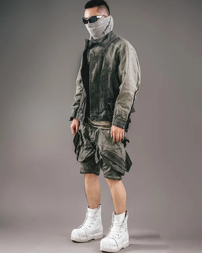 Shorts de style cyberpunk futuriste