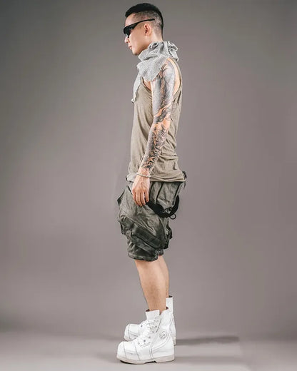 Shorts de style cyberpunk futuriste