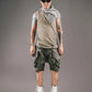 Shorts de style cyberpunk futuriste