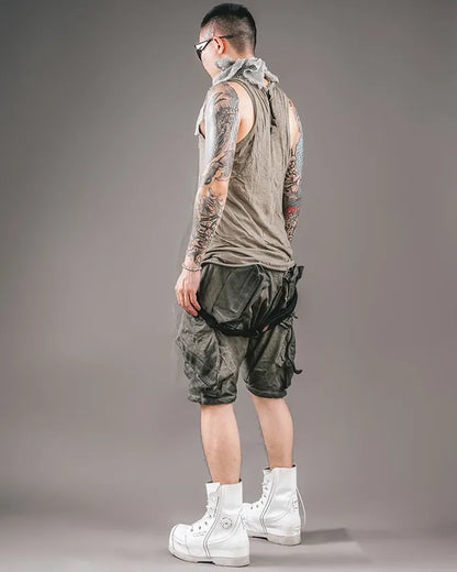 Shorts de style cyberpunk futuriste