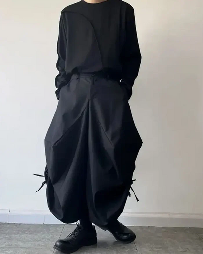 Design Hakama Contemporain Chic -  confort - Pantalons Hakama Chic pour un Style Élégant
