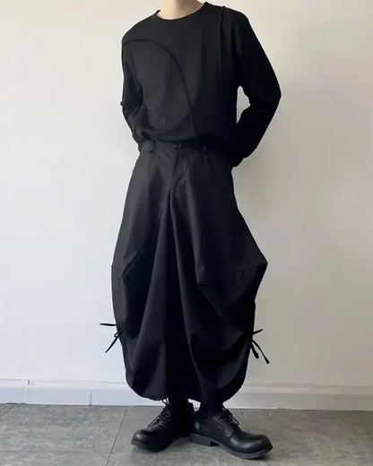 Design Hakama Contemporain Chic -  vêtements ajustables - Pantalons Hakama Chic pour un Style Élégant