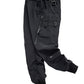 Pantalon Cargo Chic Noir avec Poche Zippée