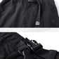 Pantalon Cargo Chic Noir avec Poche Zippée