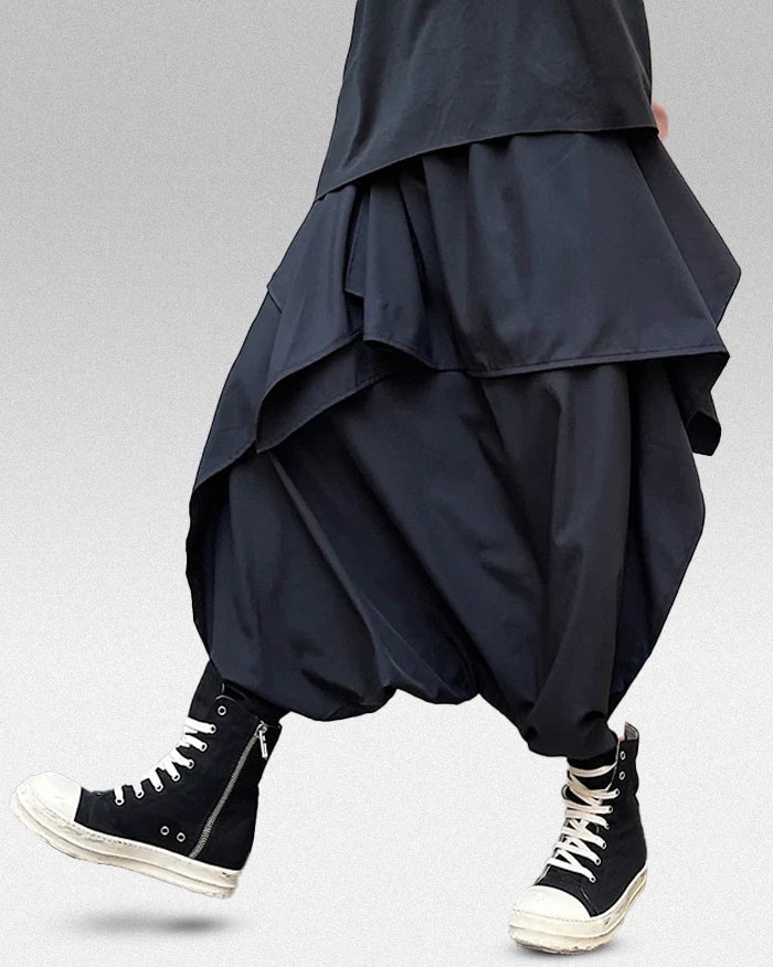 Pantalons Chic à Entrejambe Tombant