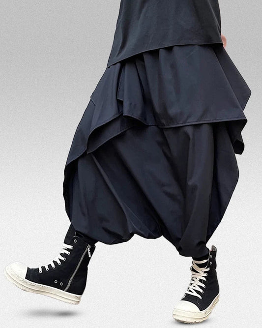 Pantalons Chic à Entrejambe Tombant