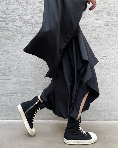 Pantalons Chic à Entrejambe Tombant