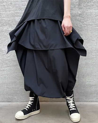 Pantalons Chic à Entrejambe Tombant