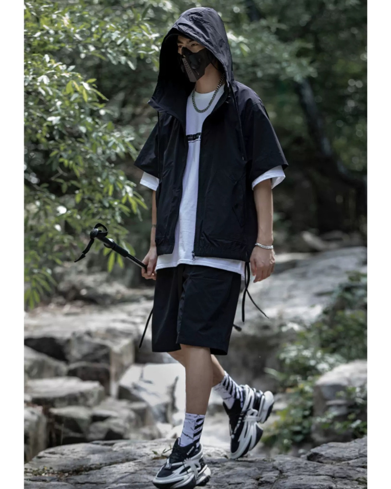 Duo de Veste et Shorts Multi-Fonctionnels -  multifonctionnel - Duo Veste Cargo et Shorts Unisexe pour Aventures