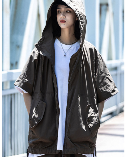 Duo de Veste et Shorts Multi-Fonctionnels -  shorts - Duo Veste Cargo et Shorts Unisexe pour Aventures