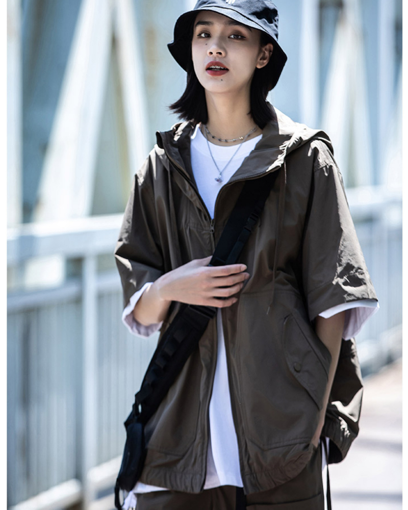 Duo de Veste et Shorts Multi-Fonctionnels - veste à manches courtes - Duo Veste Cargo et Shorts Unisexe pour Aventures