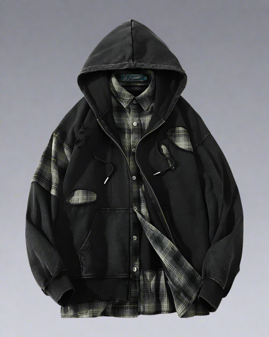 Ensemble de Sweat à Capuche Unisexe Déchiré et Stylé -  durable