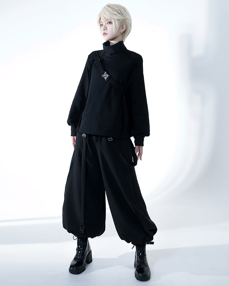 Ensemble de Vêtements Unisexe Chic Sombre -  ensemble noir - Ensemble de Vêtements Unisexe Chic et Élégant