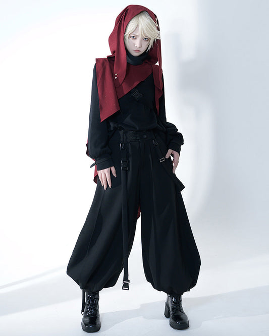Ensemble de Vêtements Unisexe Chic Sombre - tenue élégante trois pièces - Ensemble de Vêtements Unisexe Chic et Élégant