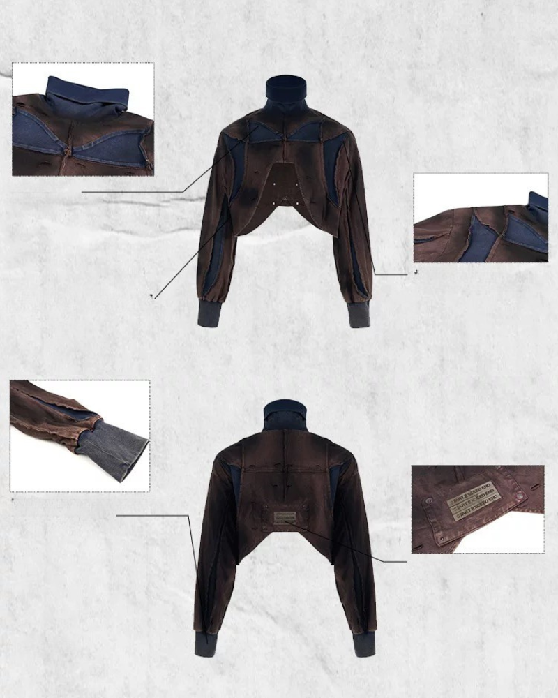 Ensemble Techwear Urbain Audacieux - techwear - Ensemble Techwear Urbain : Sweatshirt, Débardeur et Shorts