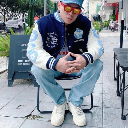 Veste Varsity Marine