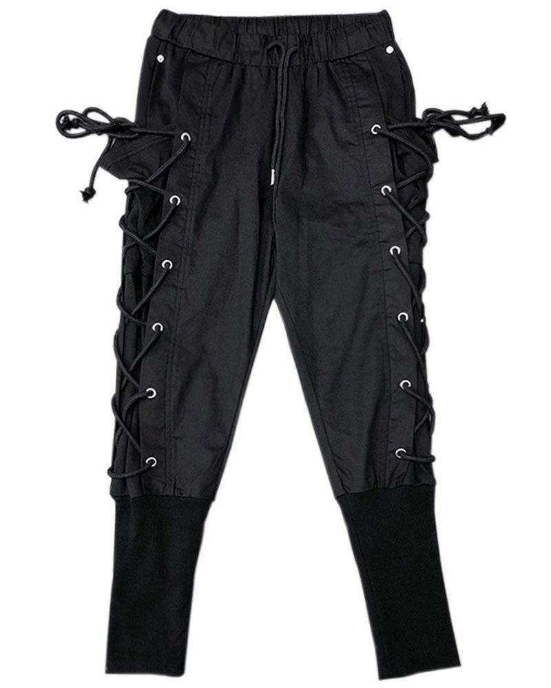 Pantalons de Jogging Chic avec Cordon Latéral