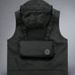 Gilet Cargo à Capuche Multi-Poches