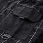 T-Shirt Techwear à Carreaux Dynamique