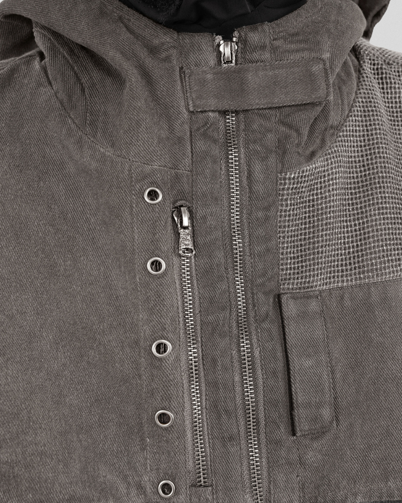 Gilet à Capuche Patchwork Chic Boho -  style authentique - Gilet à Capuche Patchwork pour un Style Boho Unique