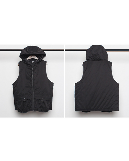 Gilet à Capuche Toutes Saisons -  mode pratique - Gilet à Capuche Toutes Saisons pour Temps Froid