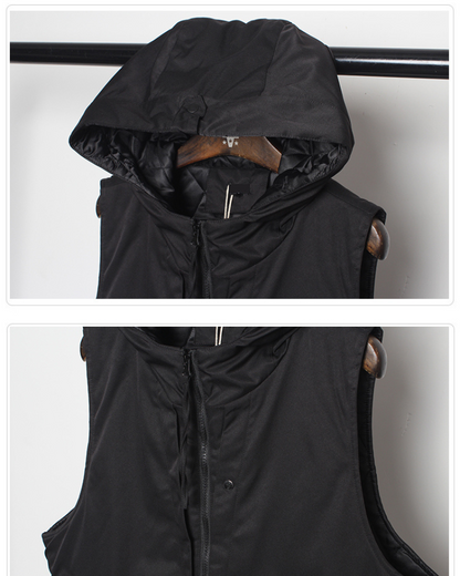 Gilet à Capuche Toutes Saisons -  polyester - Gilet à Capuche Toutes Saisons pour Temps Froid