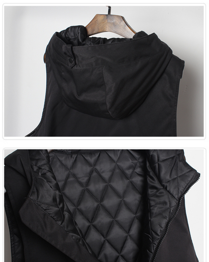 Gilet à Capuche Toutes Saisons -  techwear - Gilet à Capuche Toutes Saisons pour Temps Froid