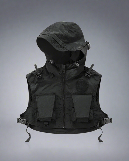 Gilet Cargo Chic Court - gilet - Gilet Cargo Chic Court élégant et polyvalent