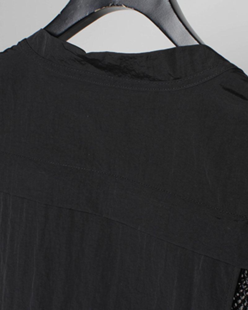Gilet Cargo en Résille Chic - gilet cargo - Gilet Cargo en Résille Chic pour un Style Techwear